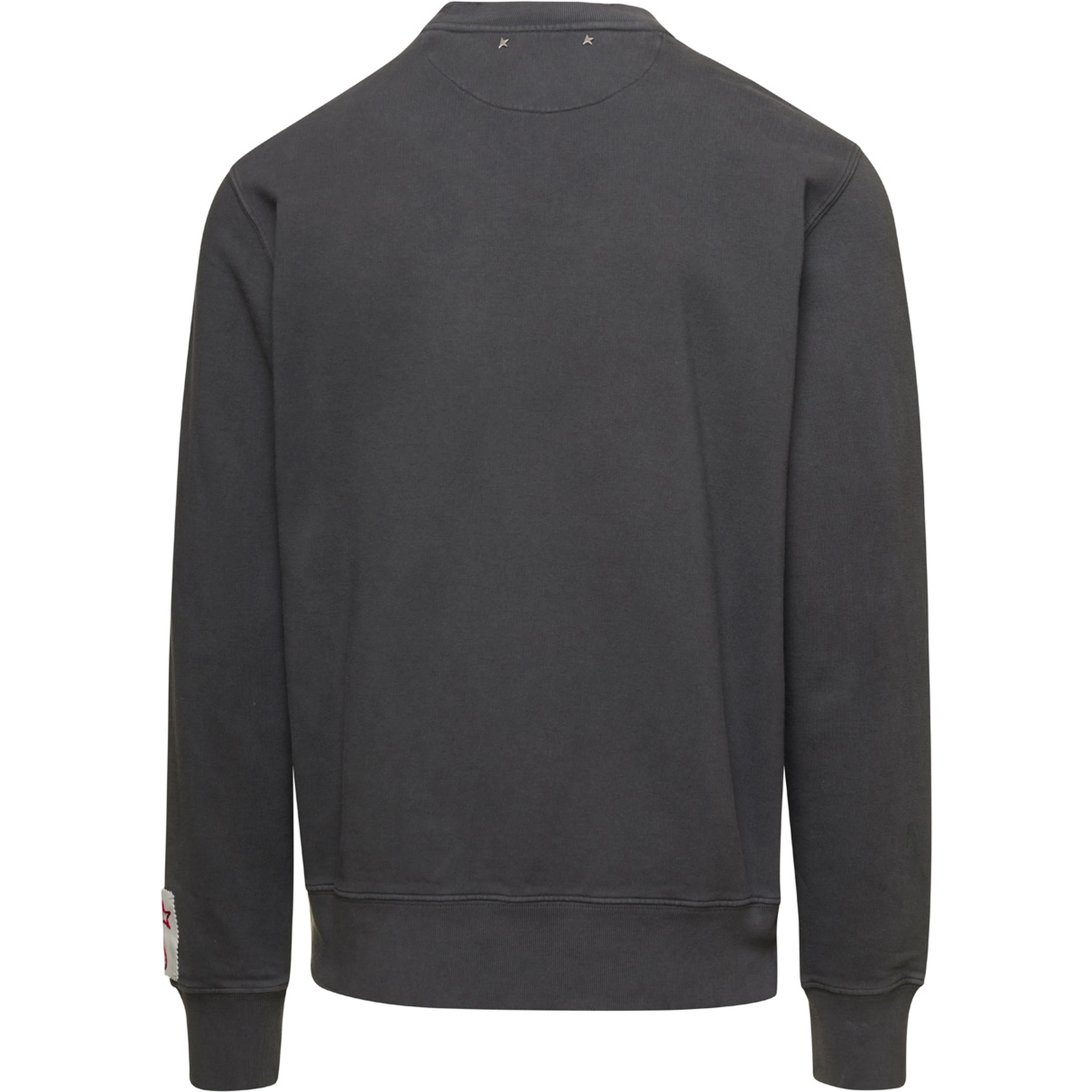 Gray Crewneck Sweatshirt with Logo Print in Cotton Men