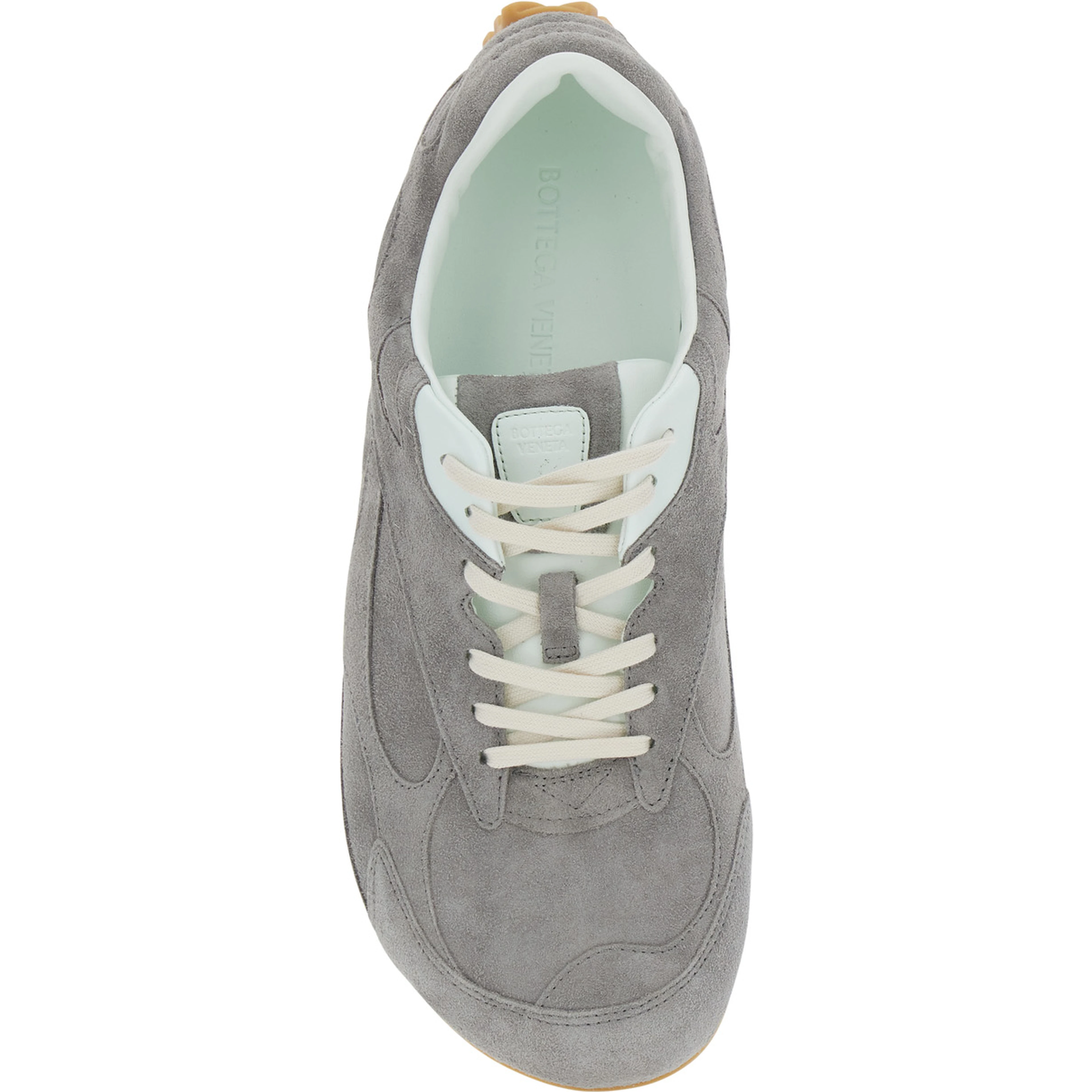 Orbit Flash Gray Low Top Sneakers with Rubber Sole and Logo Patch on the Tongue in Suede for Men