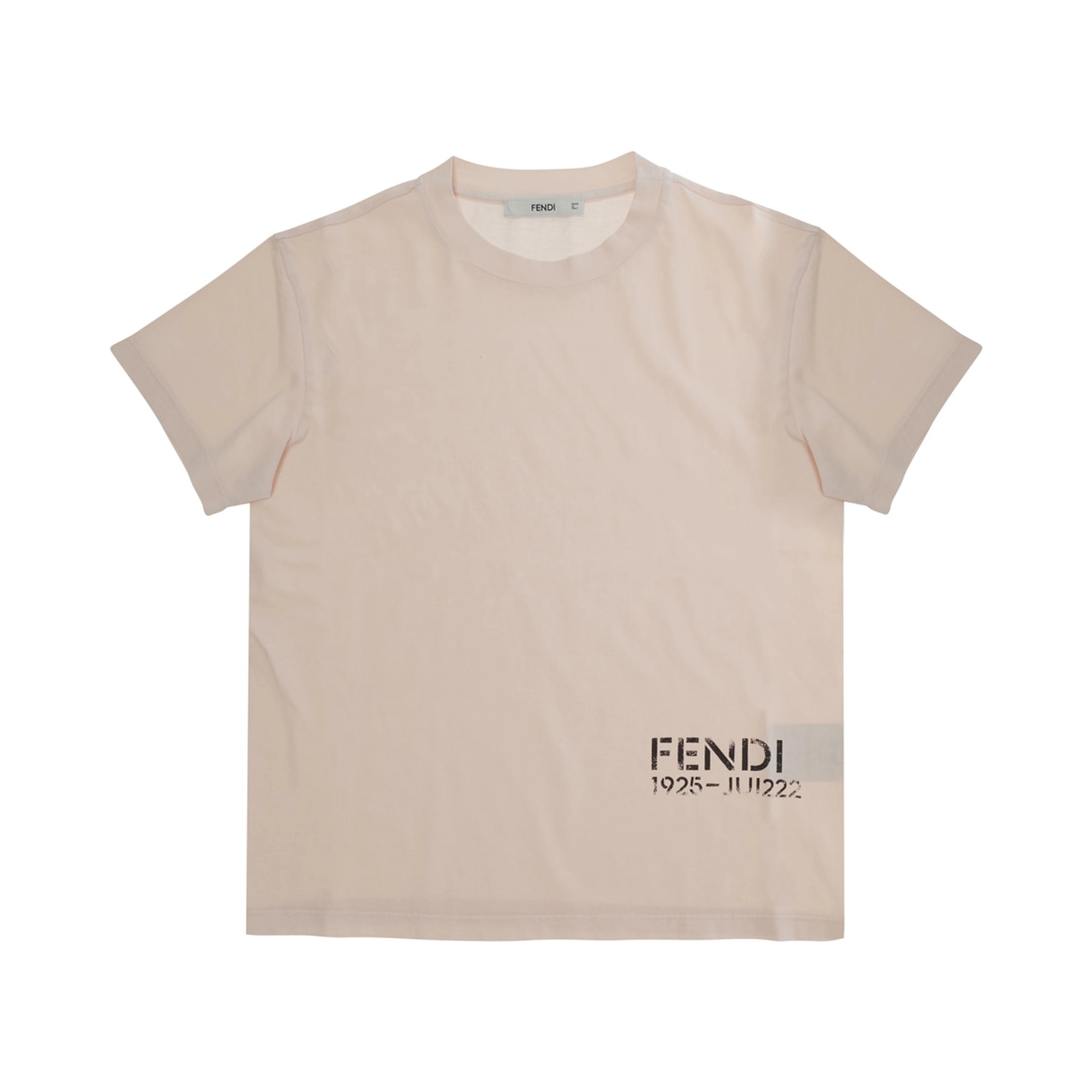 Peony Pink Jersey T-shirt with Logo and Short Sleeves for Girl