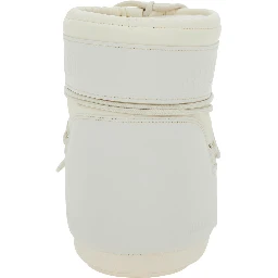 Snow Boots with Maxi Logo Print on the Side in White Tech Fabric for Women
