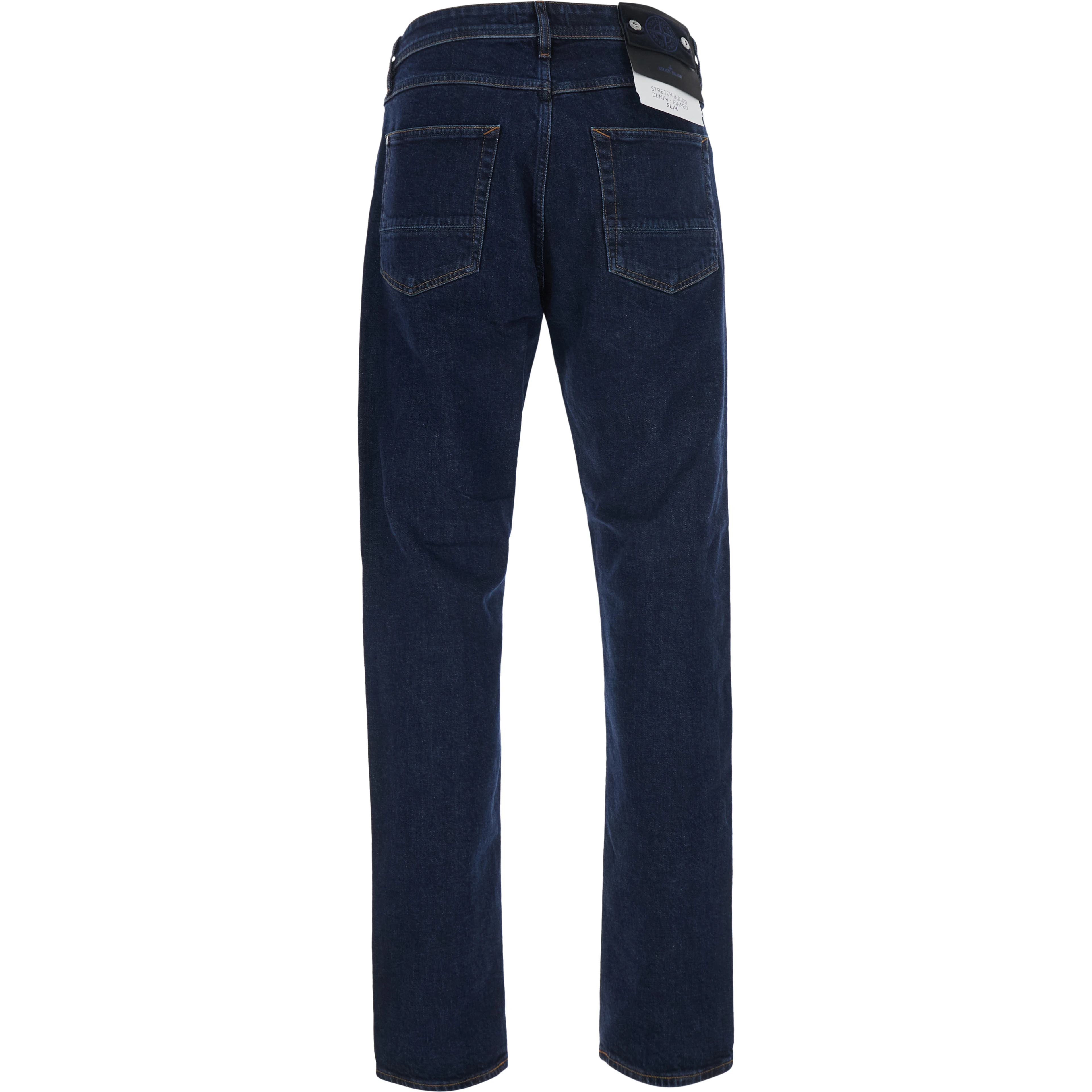 blue Slim jeans with logo patch on the back in denim for men