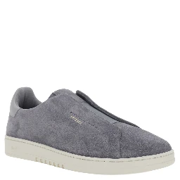 Dice Gray Laceless Sneakers with Logo Lettering on the Side and Heel in Suede for Men