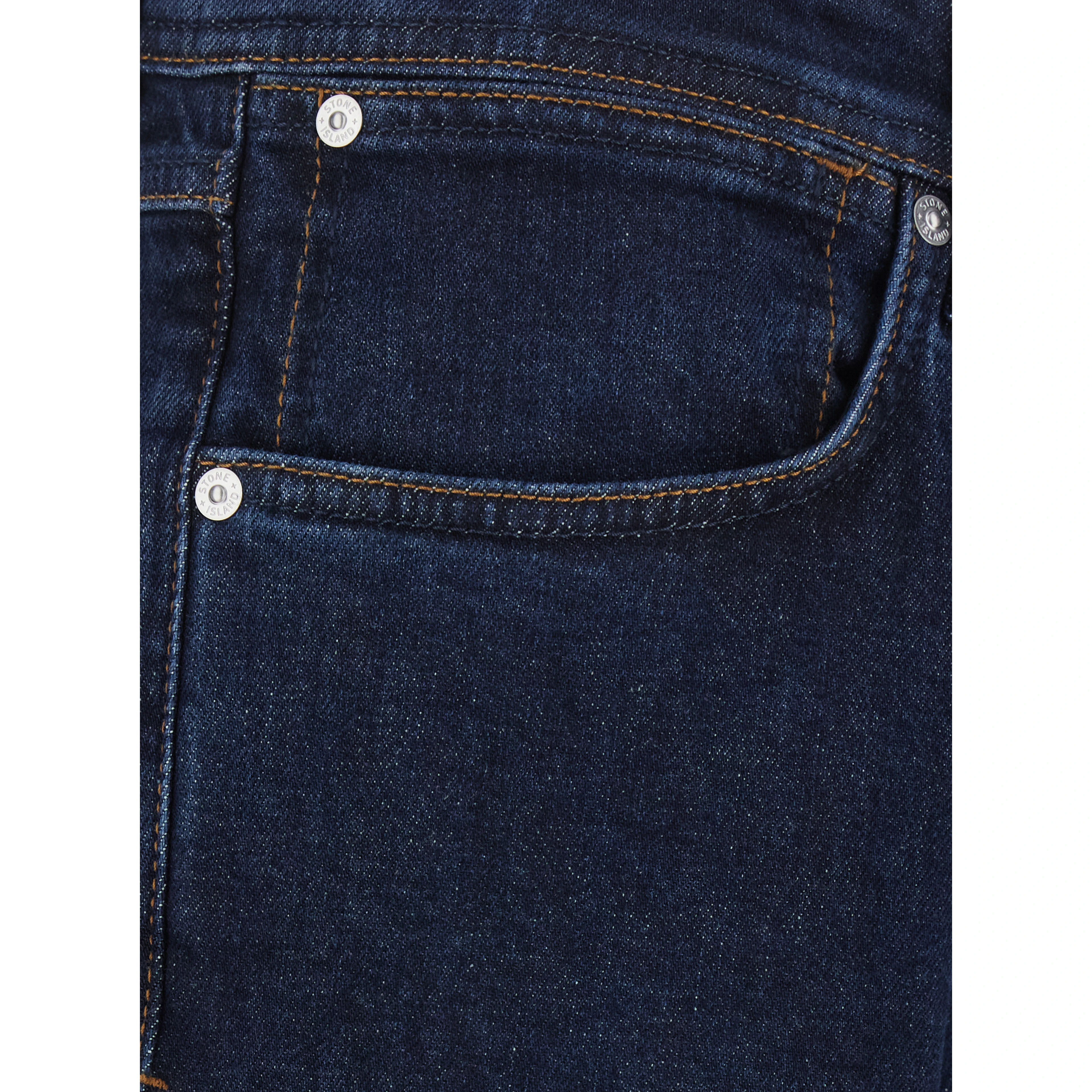 blue Slim jeans with logo patch on the back in denim for men