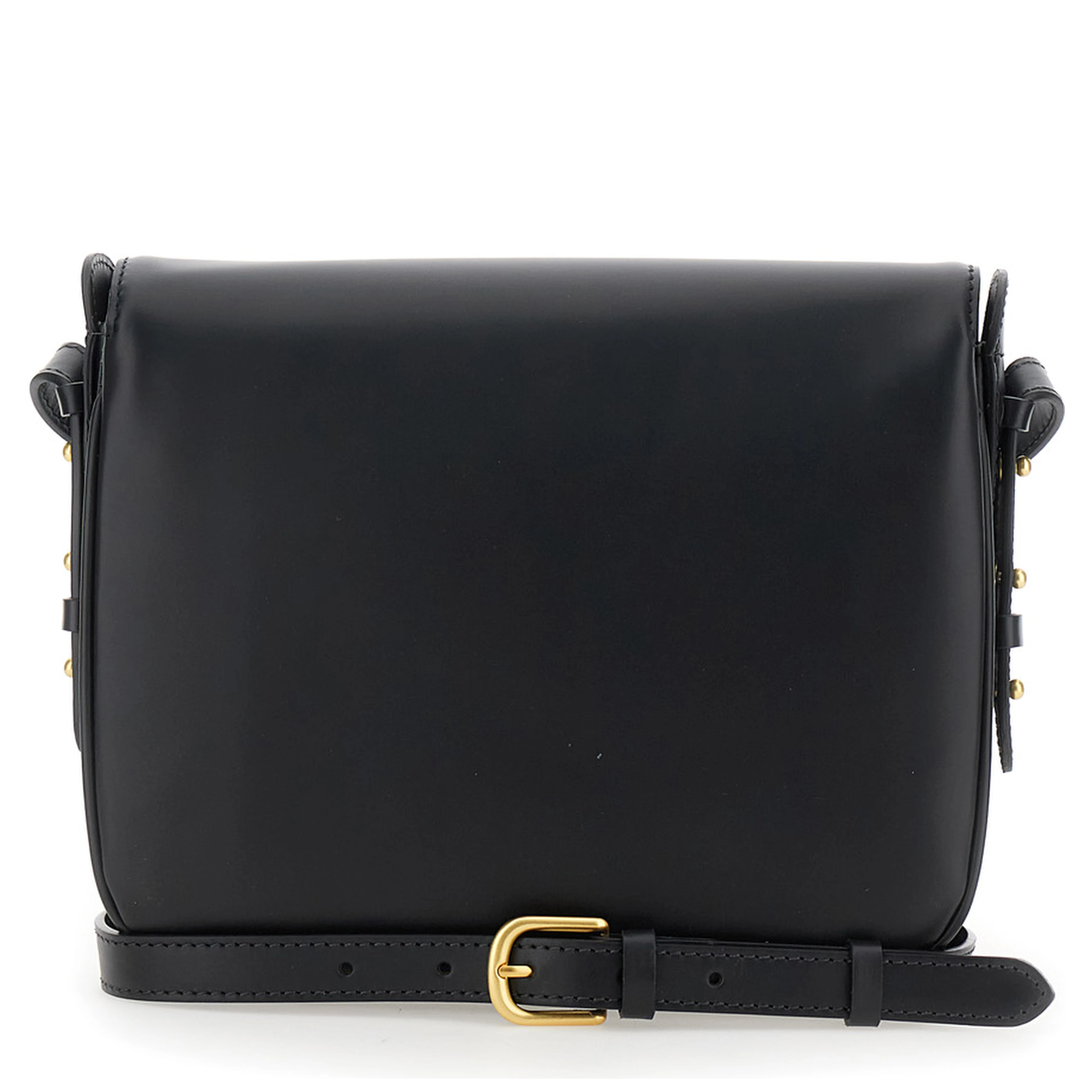Crossbody bag BELLISSIMA MAXI in leather and black for women
