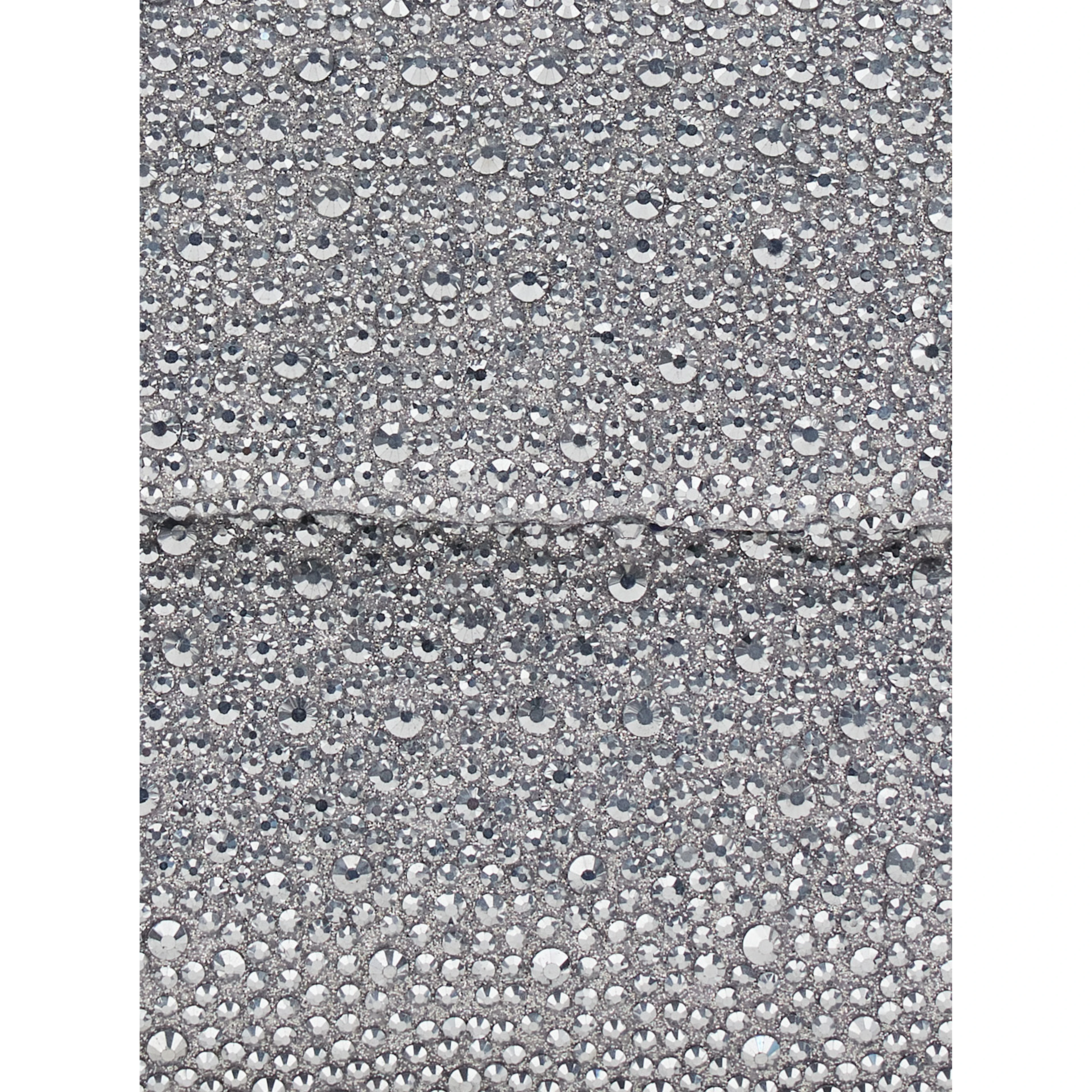 CLUTCH ENTIRELY COVERED IN STRASS WITH CUSTOM METAL CHAIN FOR WOMEN