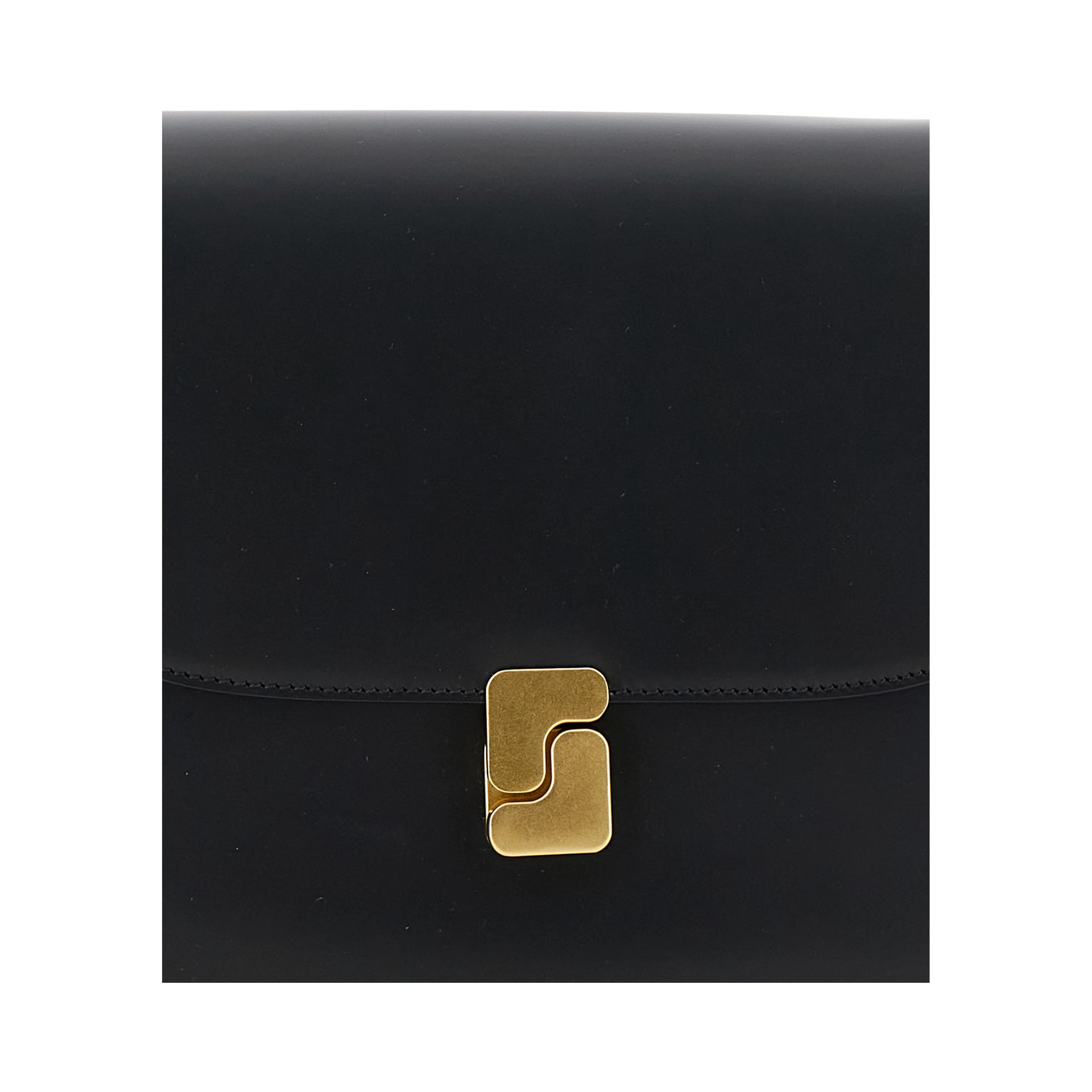 Crossbody bag BELLISSIMA MAXI in leather and black for women