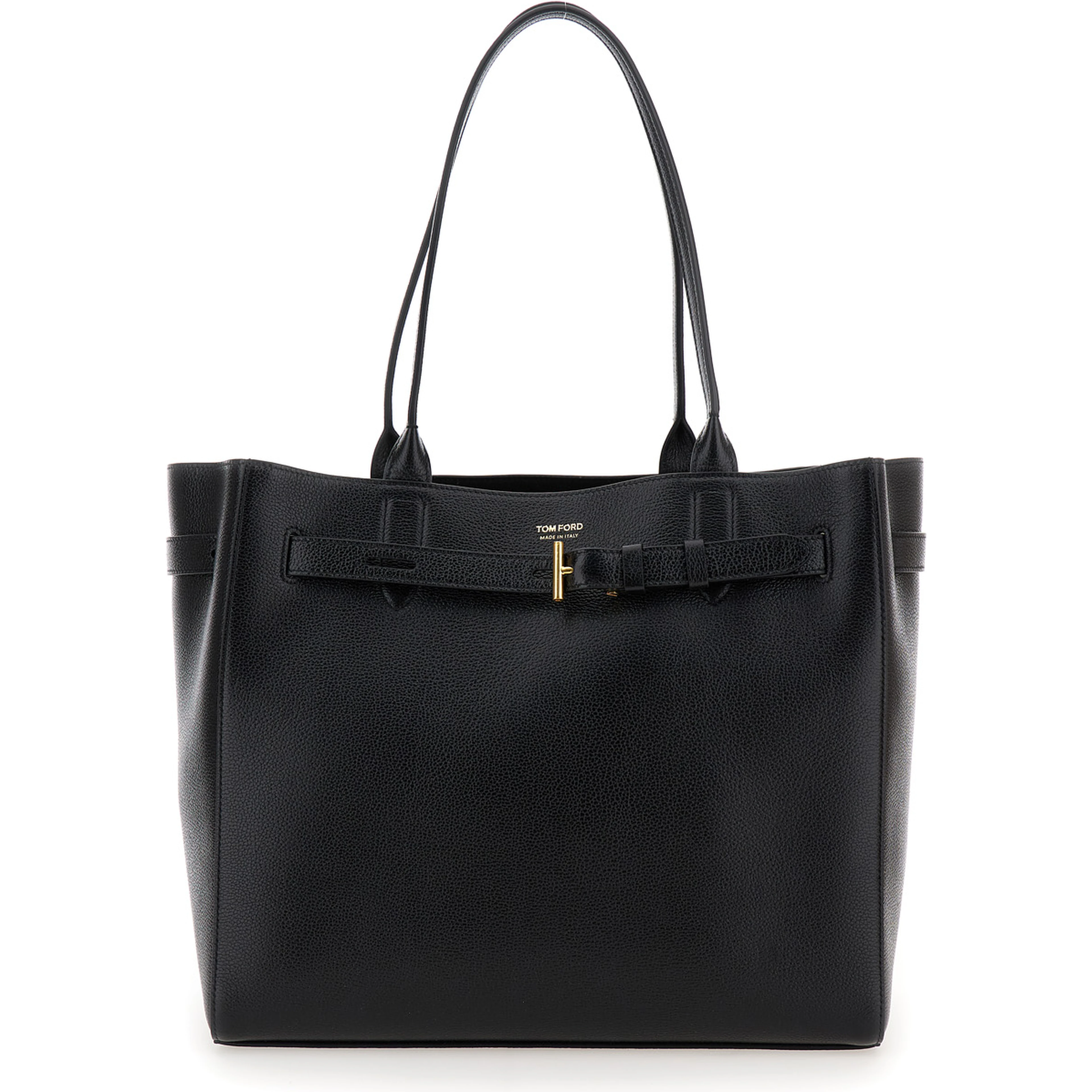 grain leather medium tote