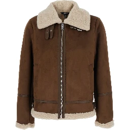 Jacket FX SH SB 24" with collar and long sleeves in Tech Fabric brown unisex