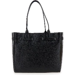 grain leather medium tote