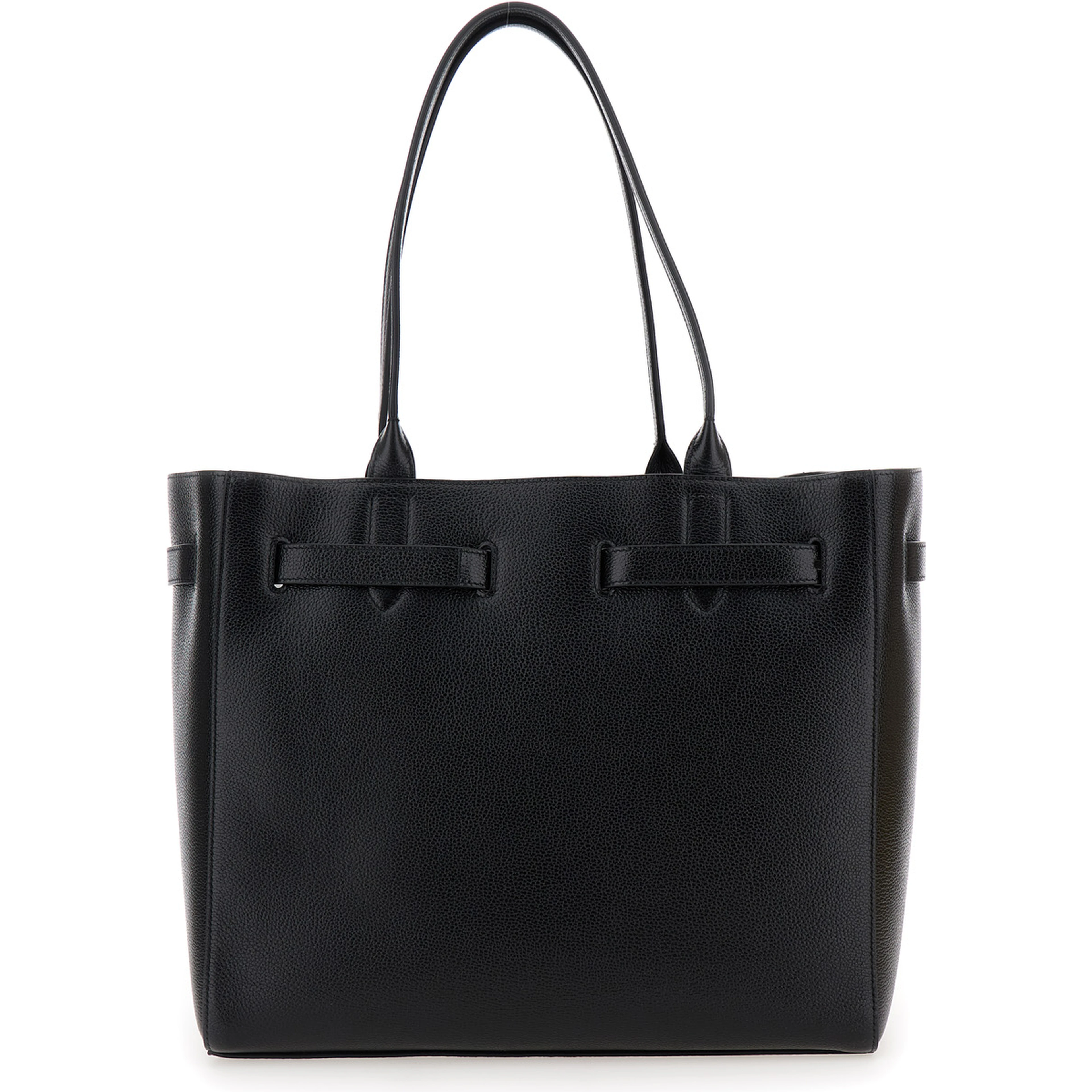 grain leather medium tote