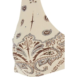 White Bikini with Brazilian cut bottoms and all-over print in Tech Fabric for women