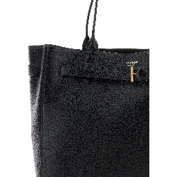 grain leather medium tote