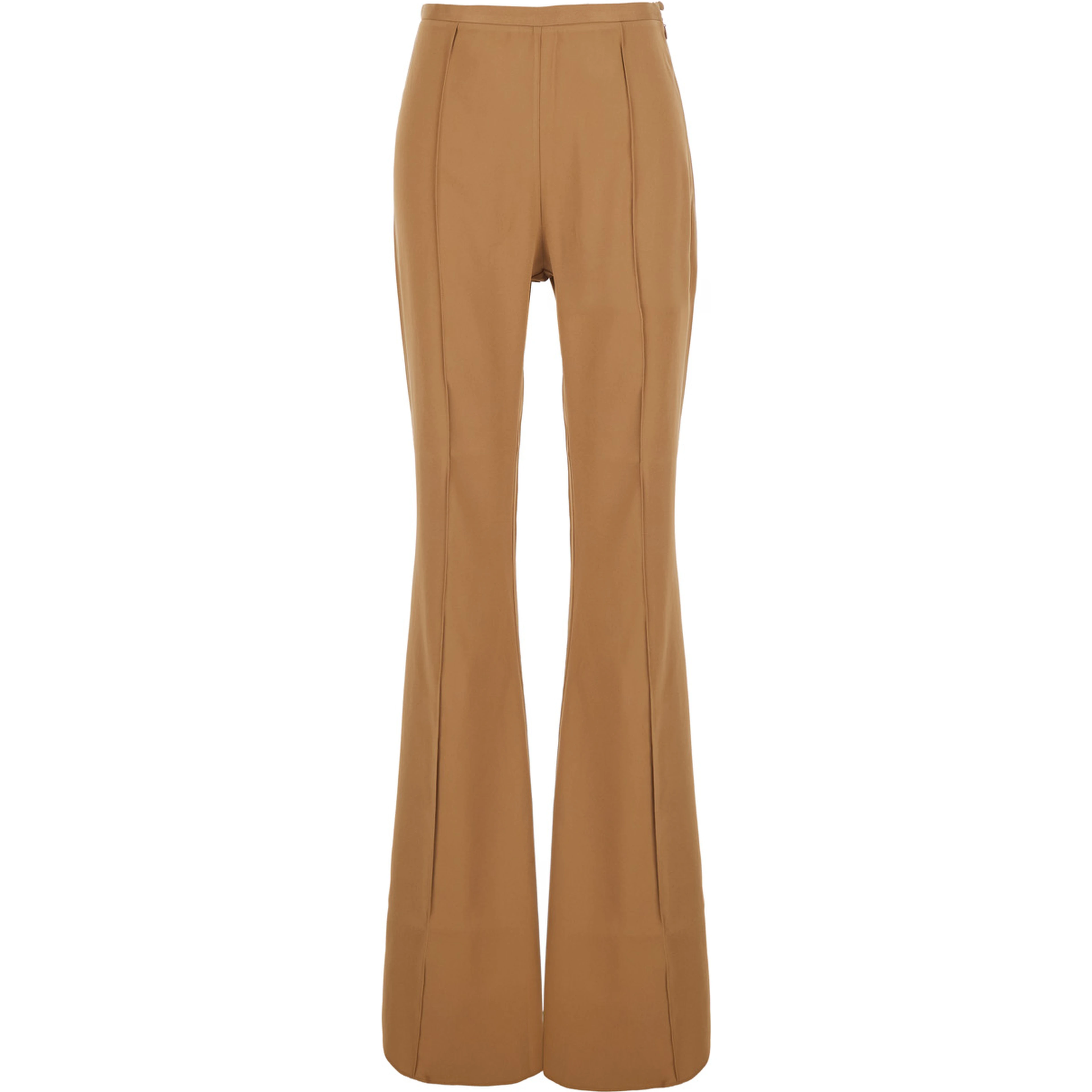 MAE Brown Pants with flared cut in fabric for women