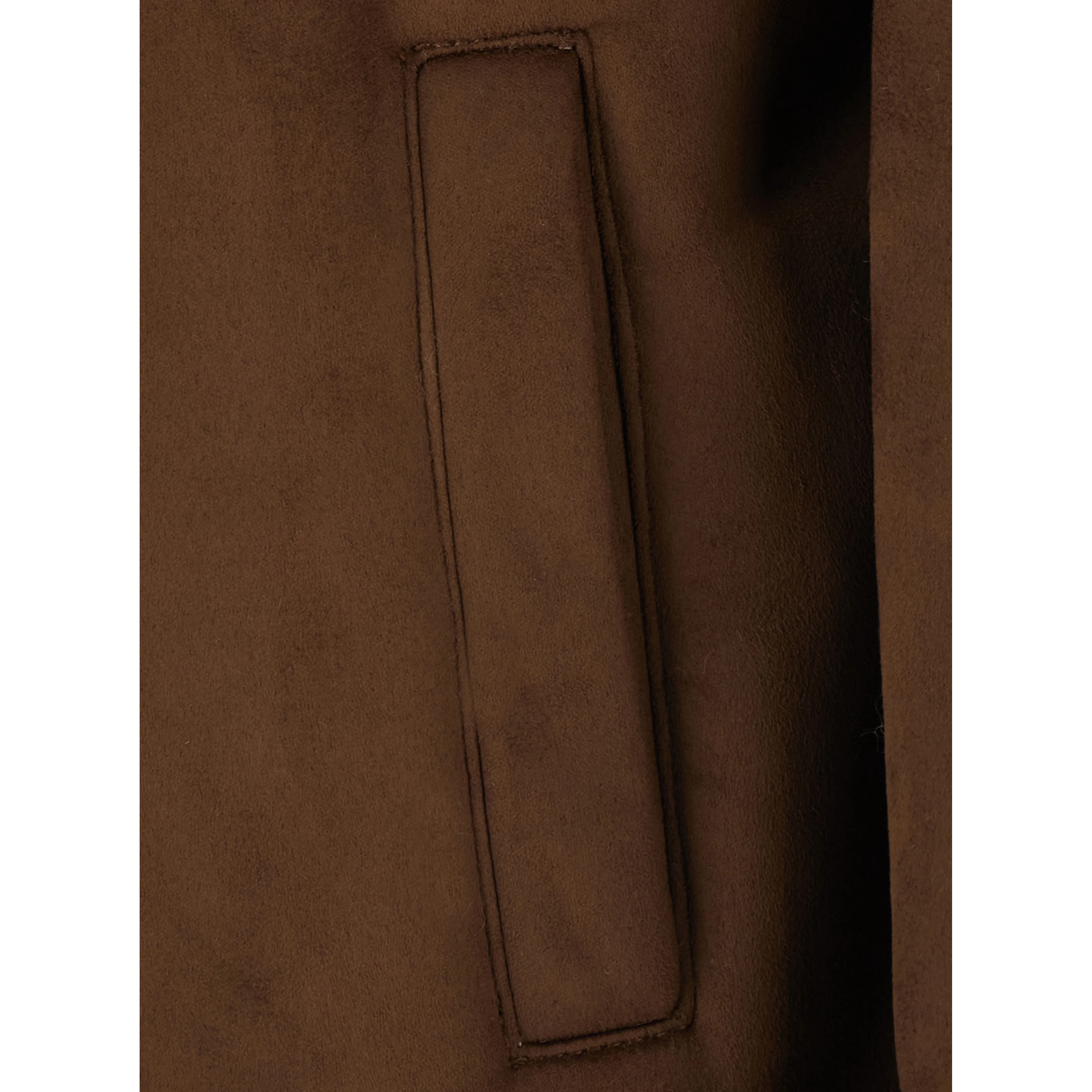 Jacket FX SH SB 24" with collar and long sleeves in Tech Fabric brown unisex