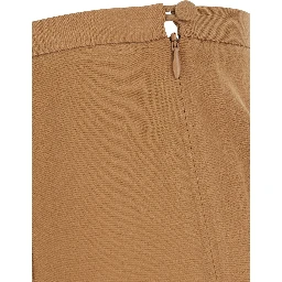MAE Brown Pants with flared cut in fabric for women
