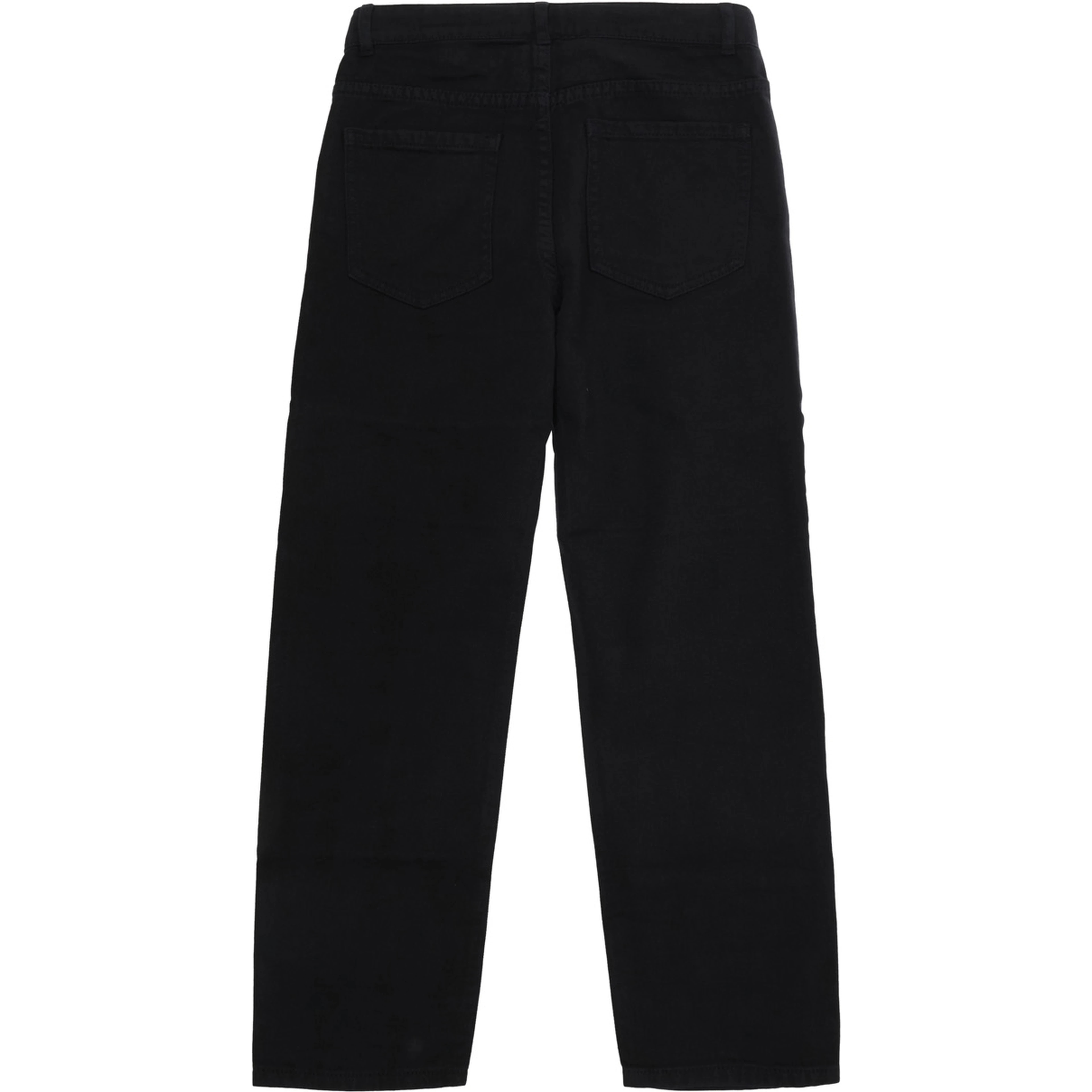 black Five-pocket trousers with patch in cotton for boy