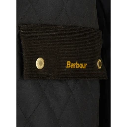 Green Jacket with collar and logo lettering on the front in cotton for women