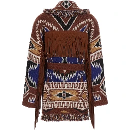 Cardigan THE AMAZING JOURNEY with long sleeves and front closure in Multicolor for women