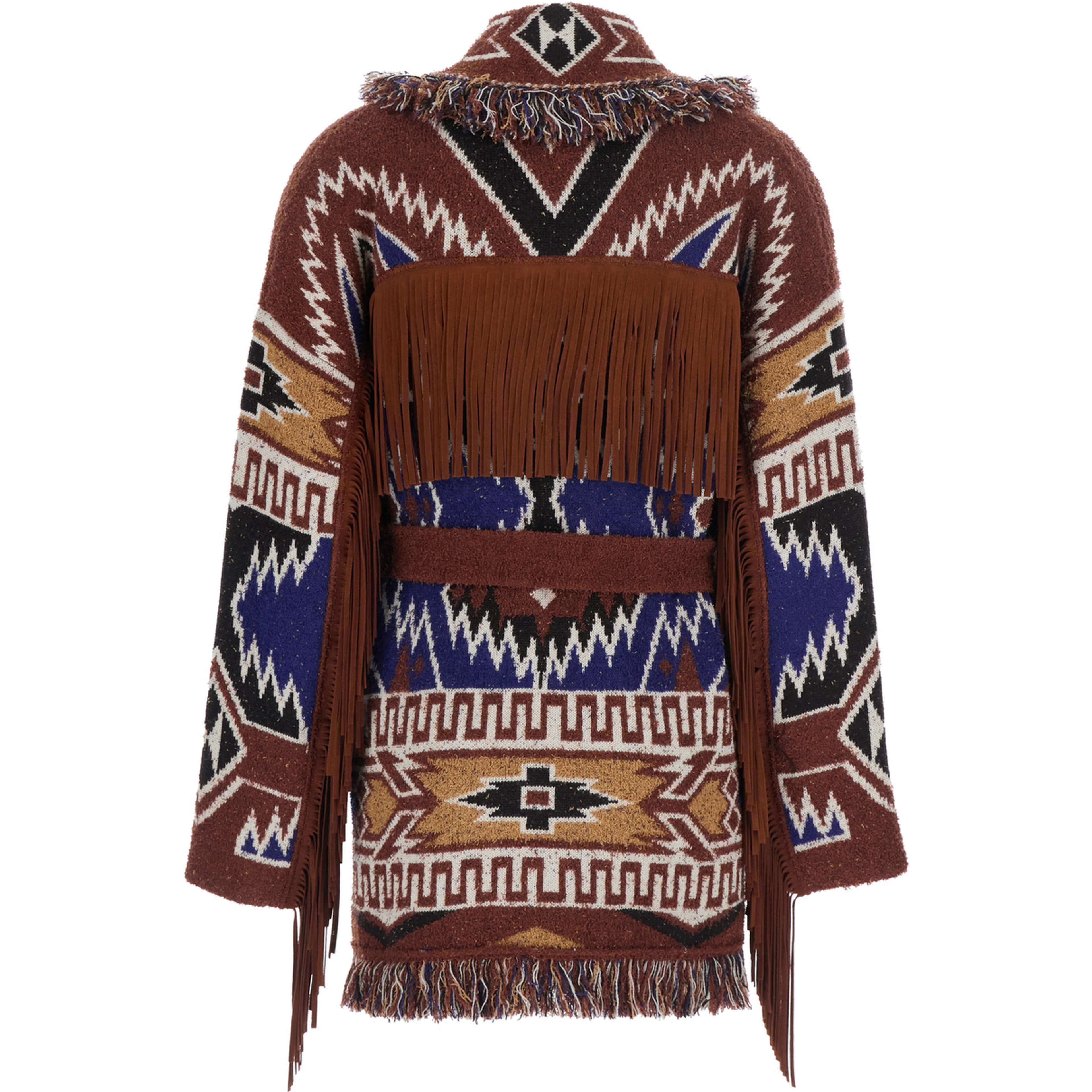 Cardigan THE AMAZING JOURNEY with long sleeves and front closure in Multicolor for women