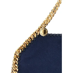 Falabella Mini Blue Handbag with Chain Handle and Strap in Eco Leather for Women