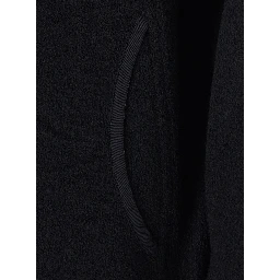 High-neck Pullover with Long Sleeves in Black Tech Fabric for Men