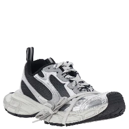 3XL Grey Sneaker with Logo on the Toe in Tech Fabric Mix Women