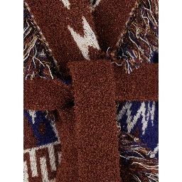 Cardigan THE AMAZING JOURNEY with long sleeves and front closure in Multicolor for women