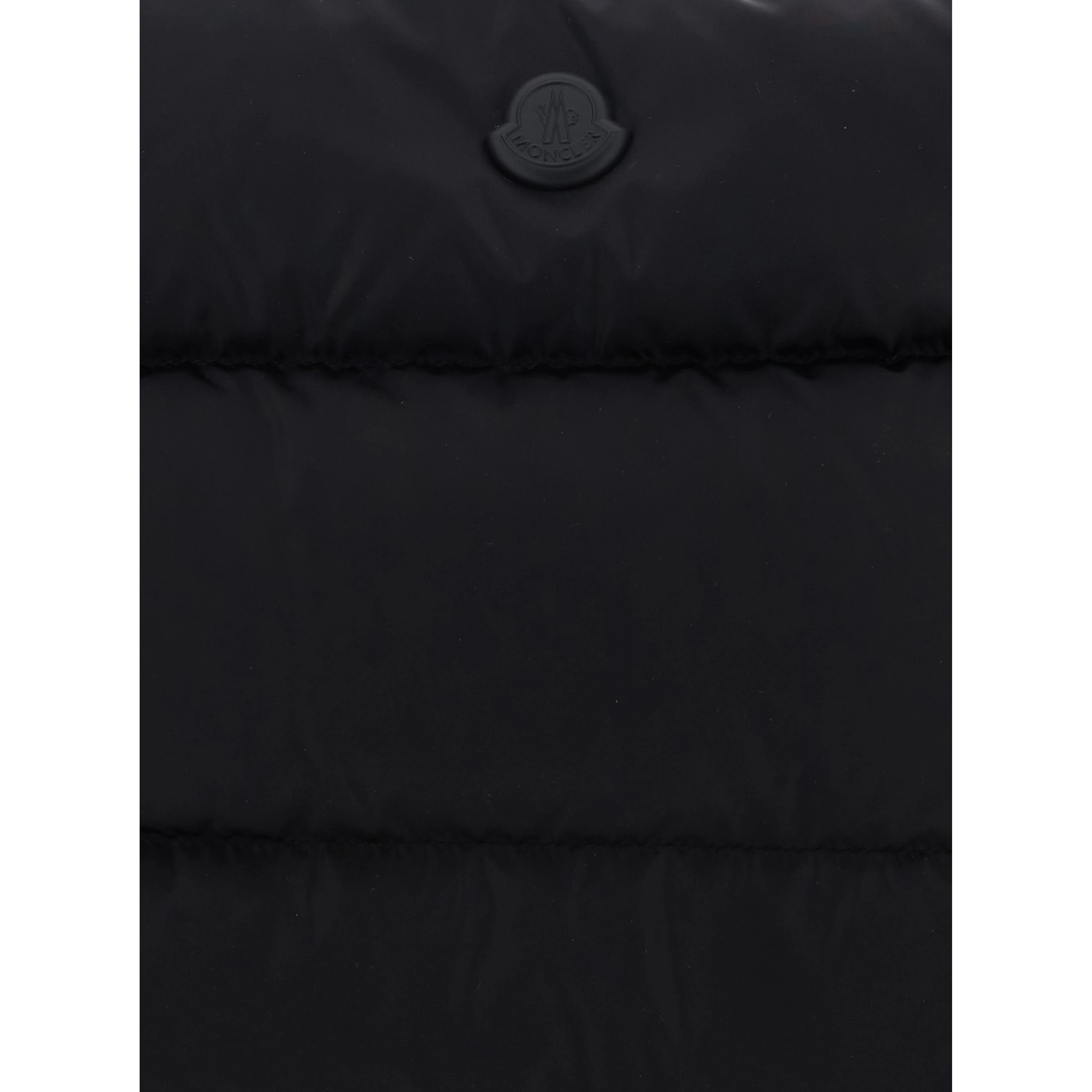 Laptop Bag Caradoc with Wrist Strap and Logo Patch on the Front in Black Tech Fabric for Men