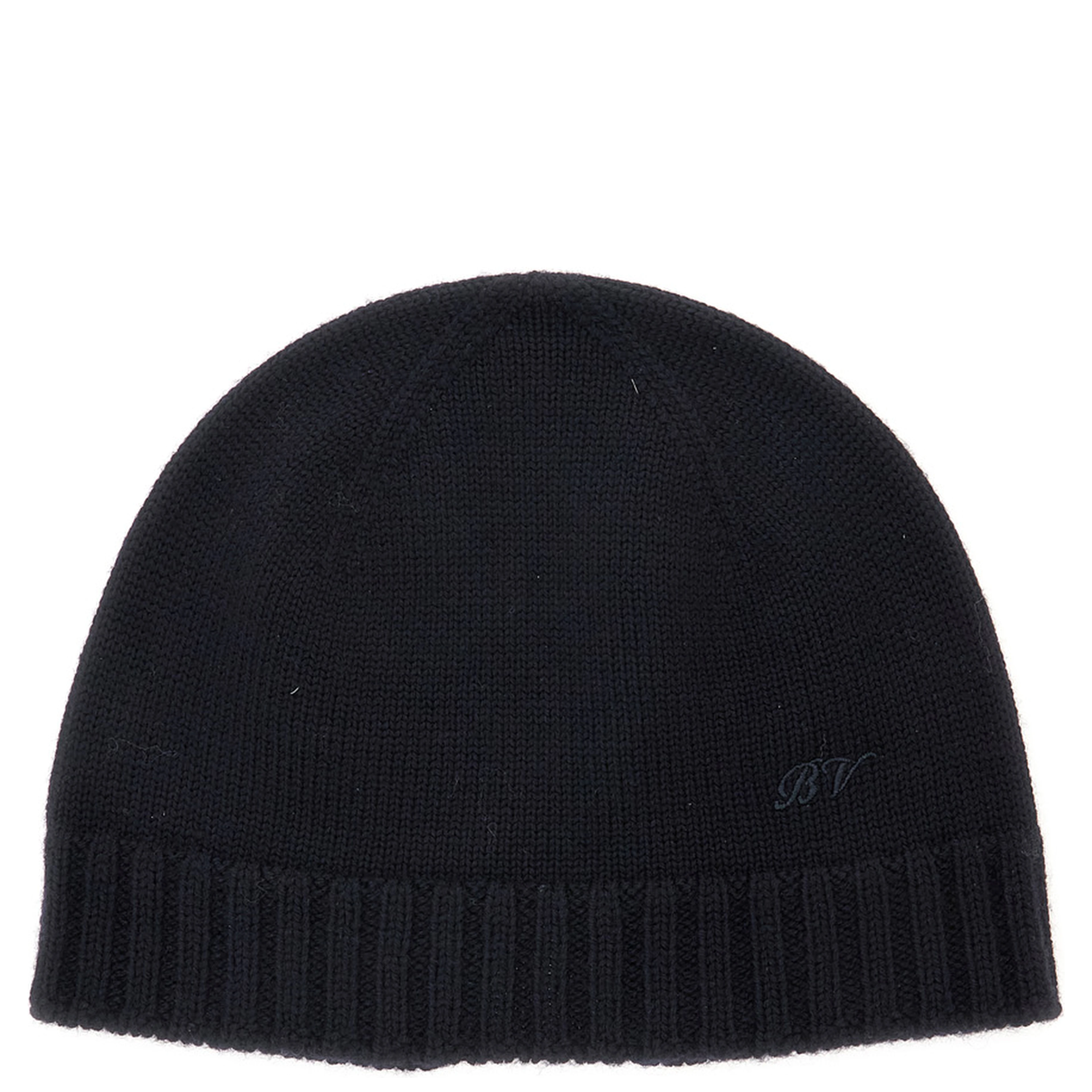Blue Beanie with Logo lettering embroidery on the front in wool for men