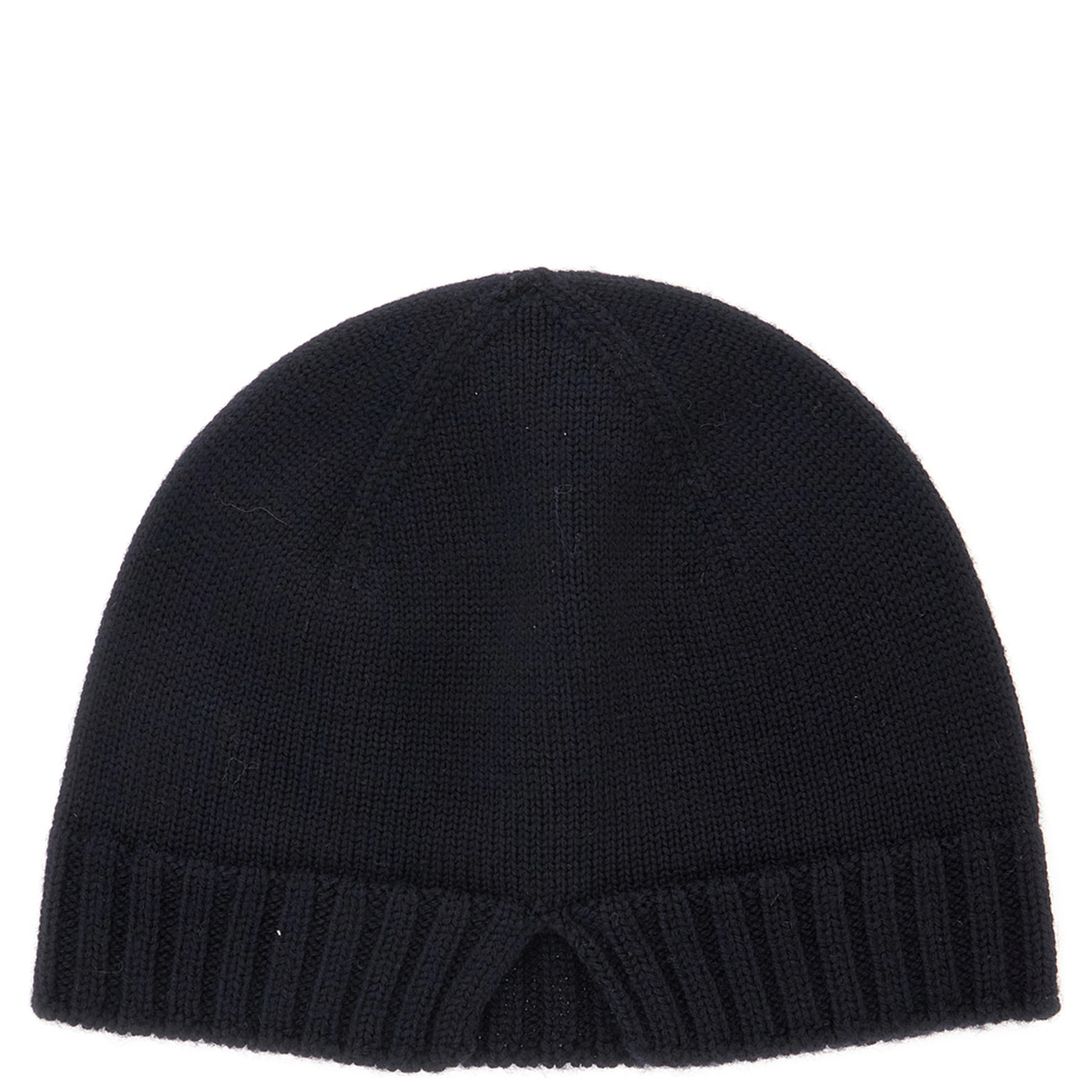 Blue Beanie with Logo lettering embroidery on the front in wool for men