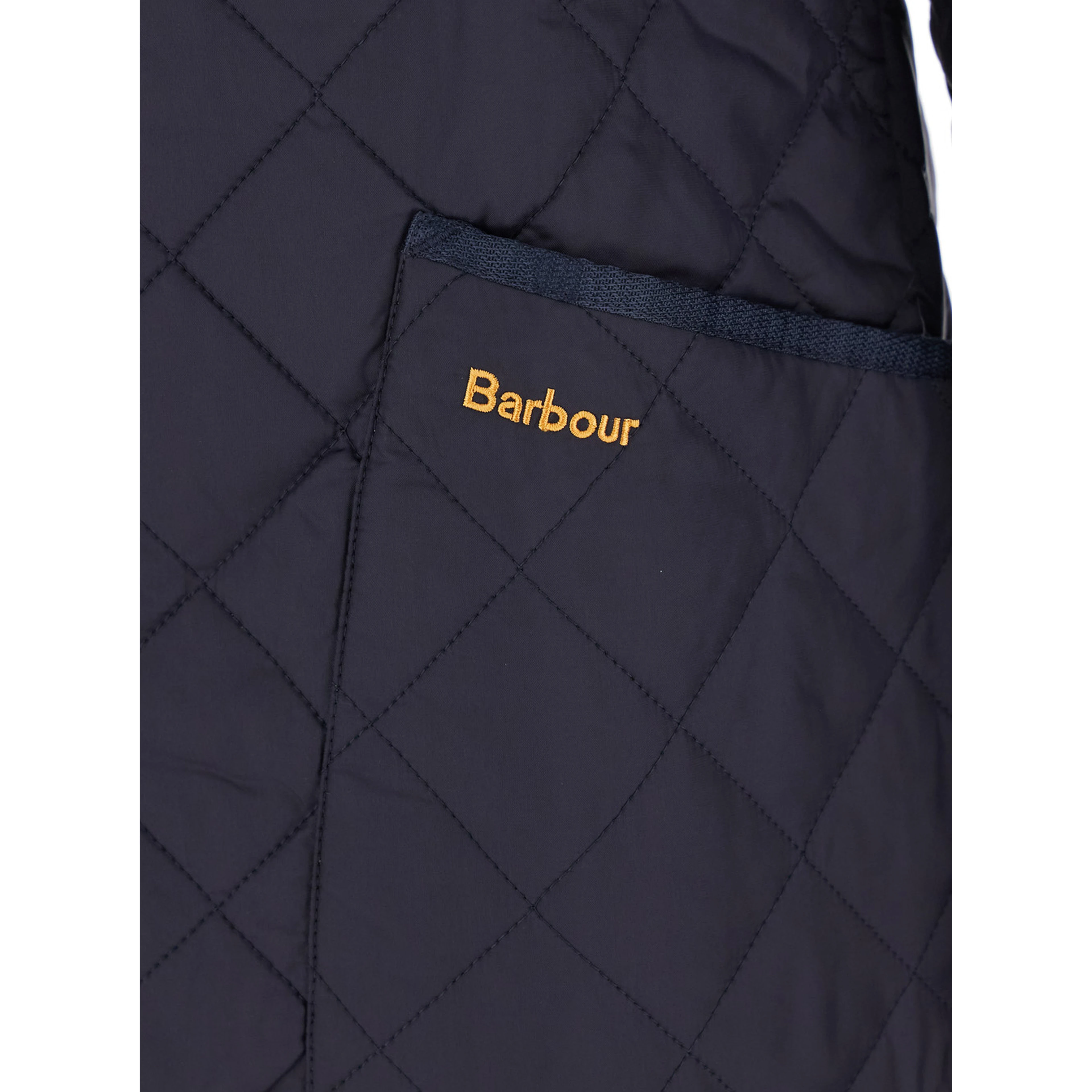 Jacket Heritage Liddesdale with Classic Ribbed Collar and Logo Lettering on the Front in Tech Fabric Blue Men
