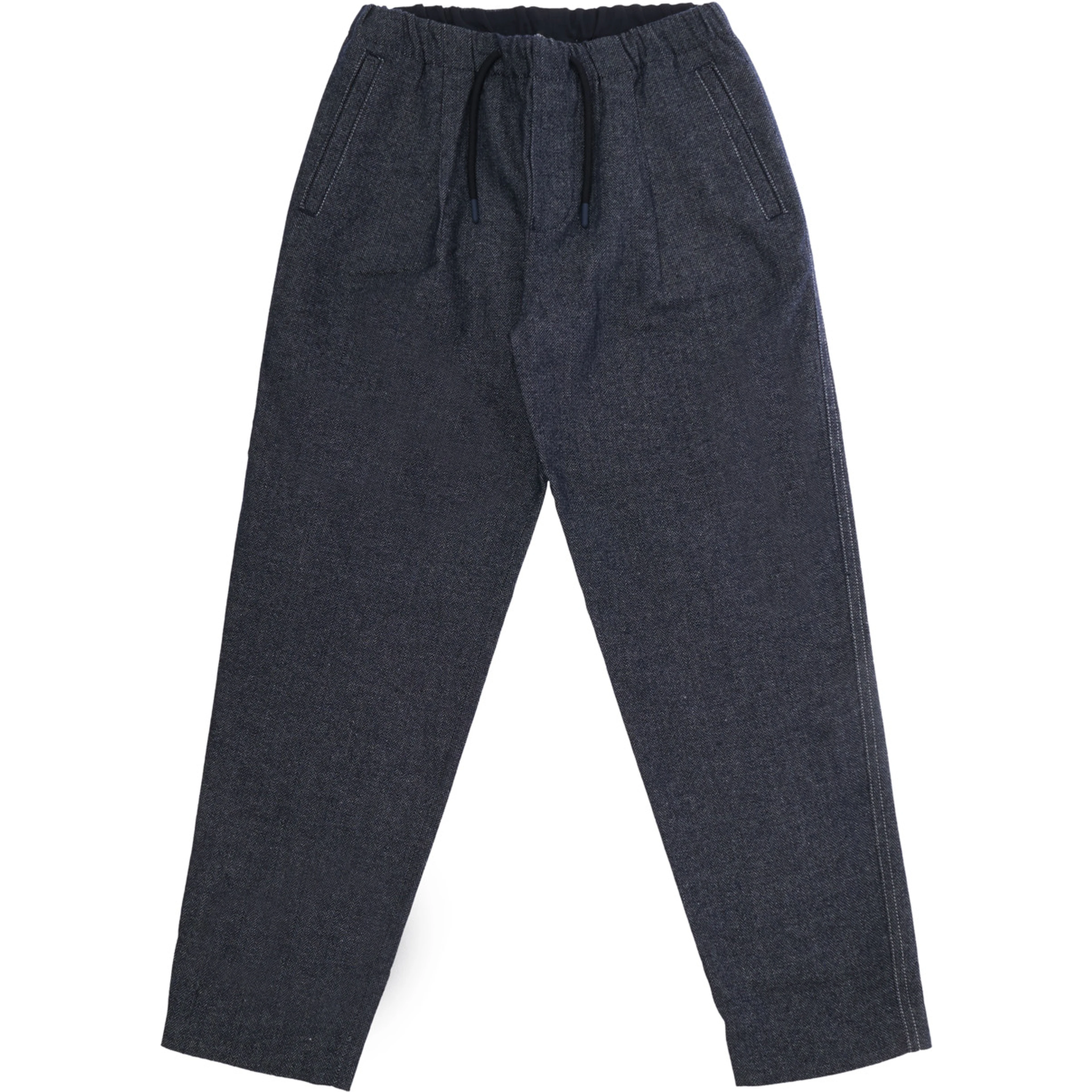 Emporio Armani Kids Pants with pockets and logo, in fabric, blue, boy