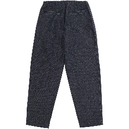 Emporio Armani Kids Pants with pockets and logo, in fabric, blue, boy
