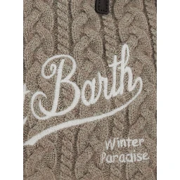 Shoulder bag COLETTE WOOL BRAID N with Tech Fabric and gray color for women