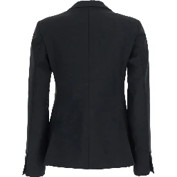 Jacket black with elegant details in Tech Fabric for women