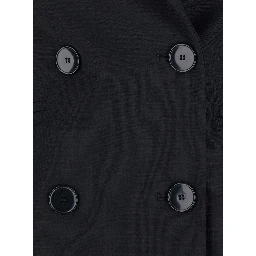 Jacket black with elegant details in Tech Fabric for women