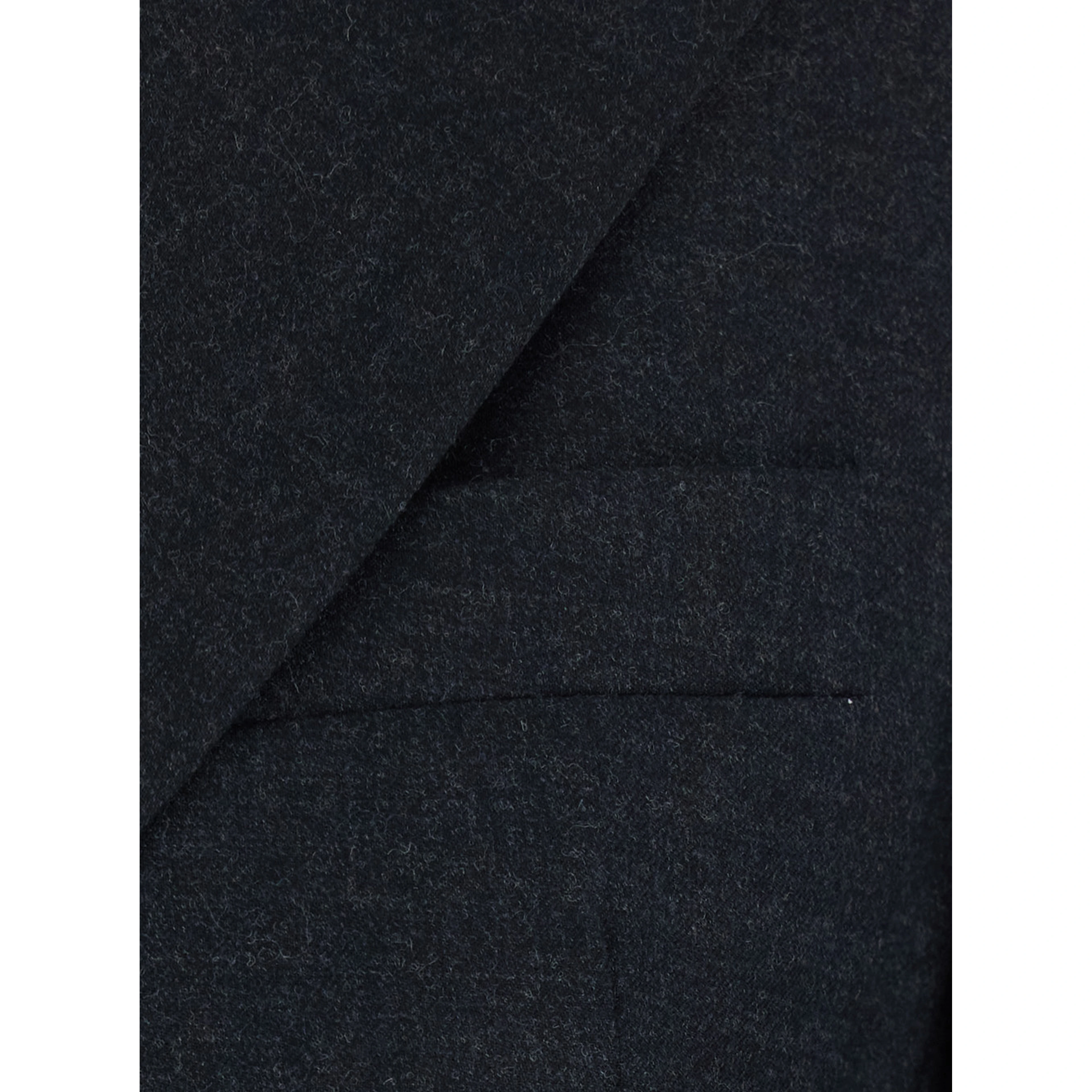 Florence Grey Double-breasted Jacket with Notched revers in wool blend for women