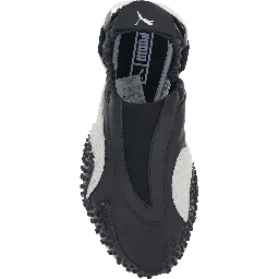 black MOSTRO MOOVE Sneakers without laces with Logo on the back in tech fabric unisex