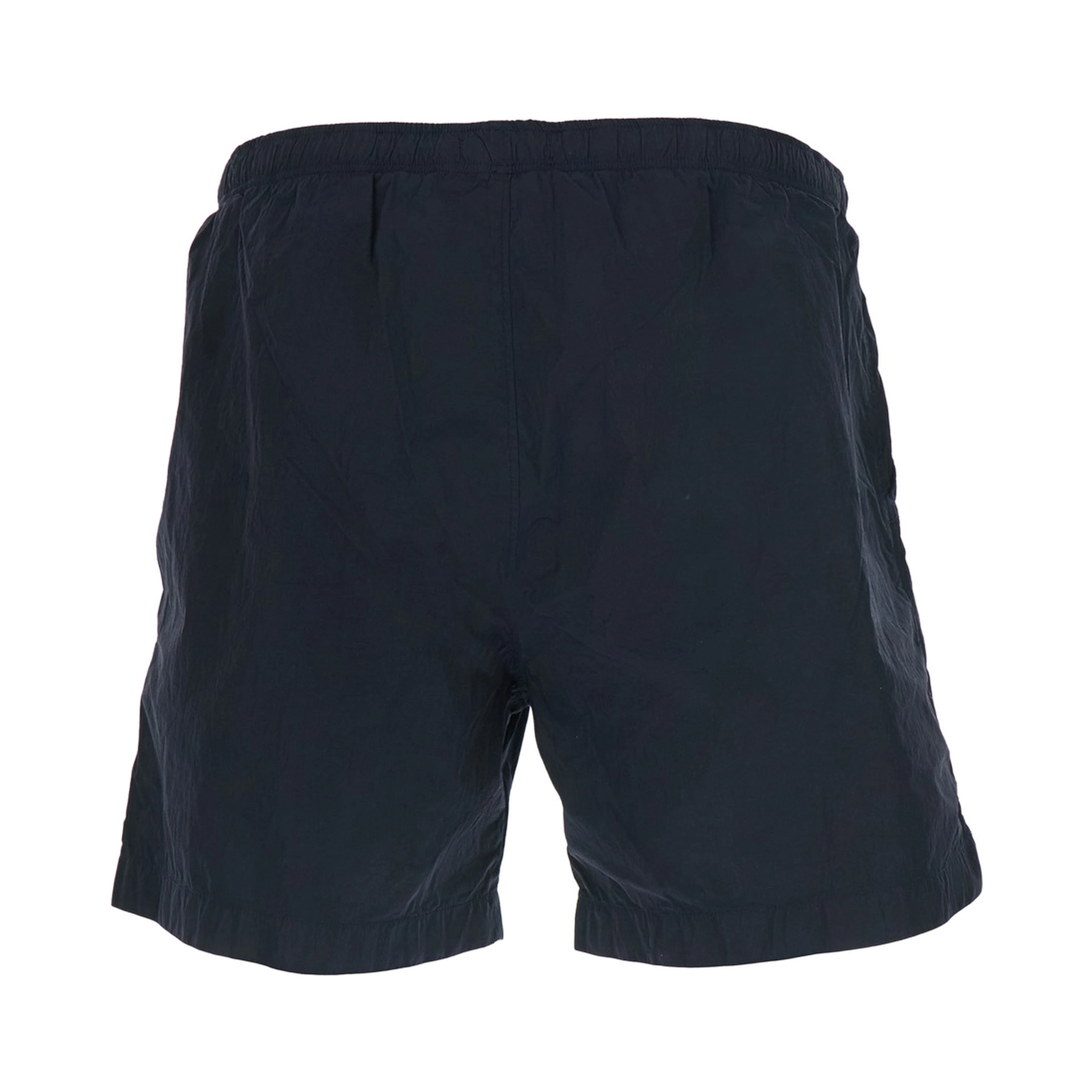 Blue Swim shorts with Logo on the Front in Tech Fabric Men