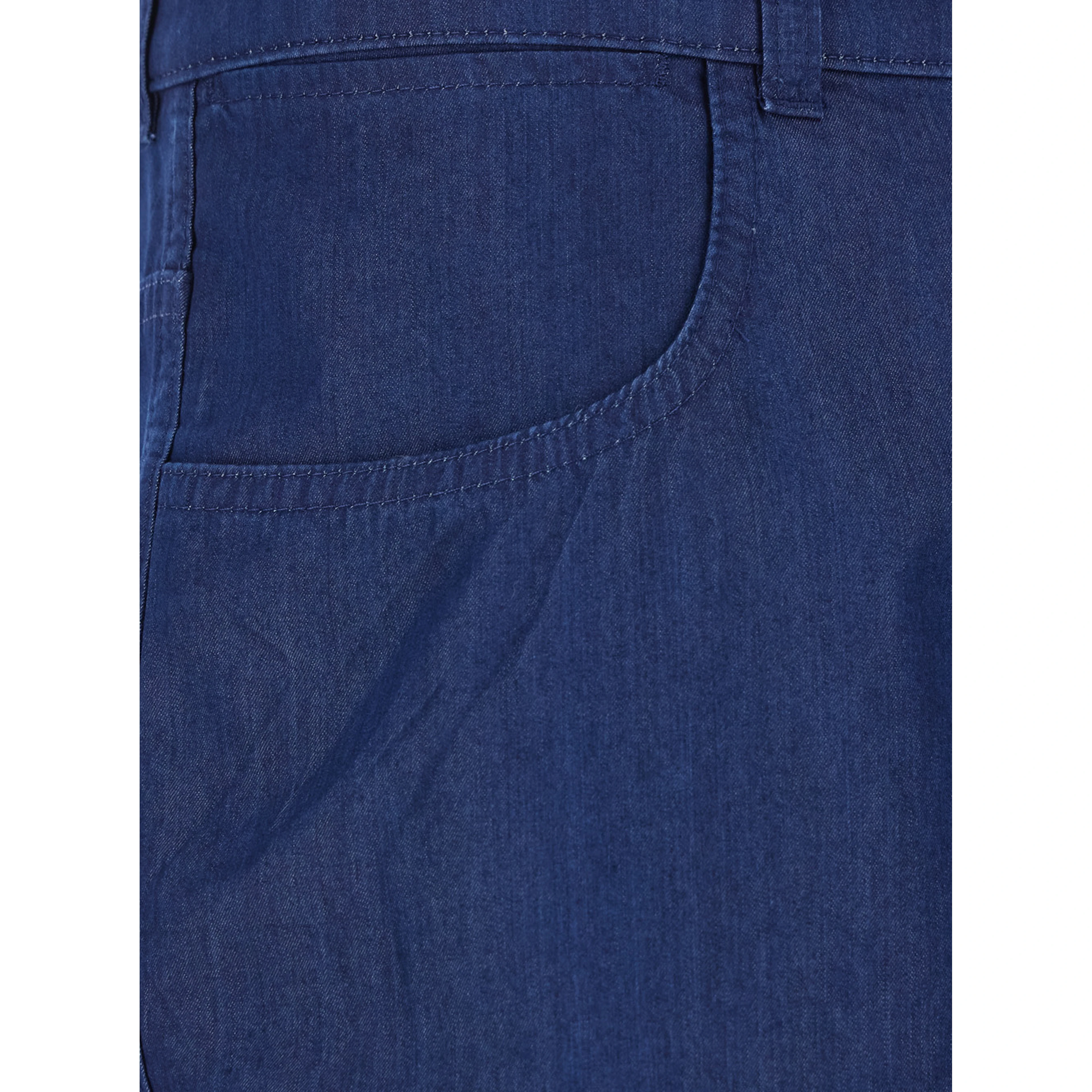 Blue Bermuda Shorts with Logo Print on the Back in Cotton Blend for Men