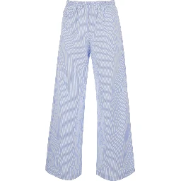 LOU Pants Light Blue with Front Pockets and Cotton Elastic Man