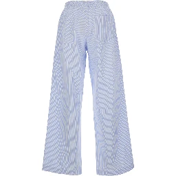 LOU Pants Light Blue with Front Pockets and Cotton Elastic Man