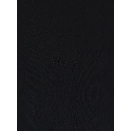 Black T-Shirt with Logo Lettering Embroidery on the Front in Cotton for Men