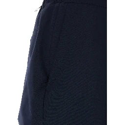 Cotton Pants with Black Details in Wool and Cotton Blend for Men