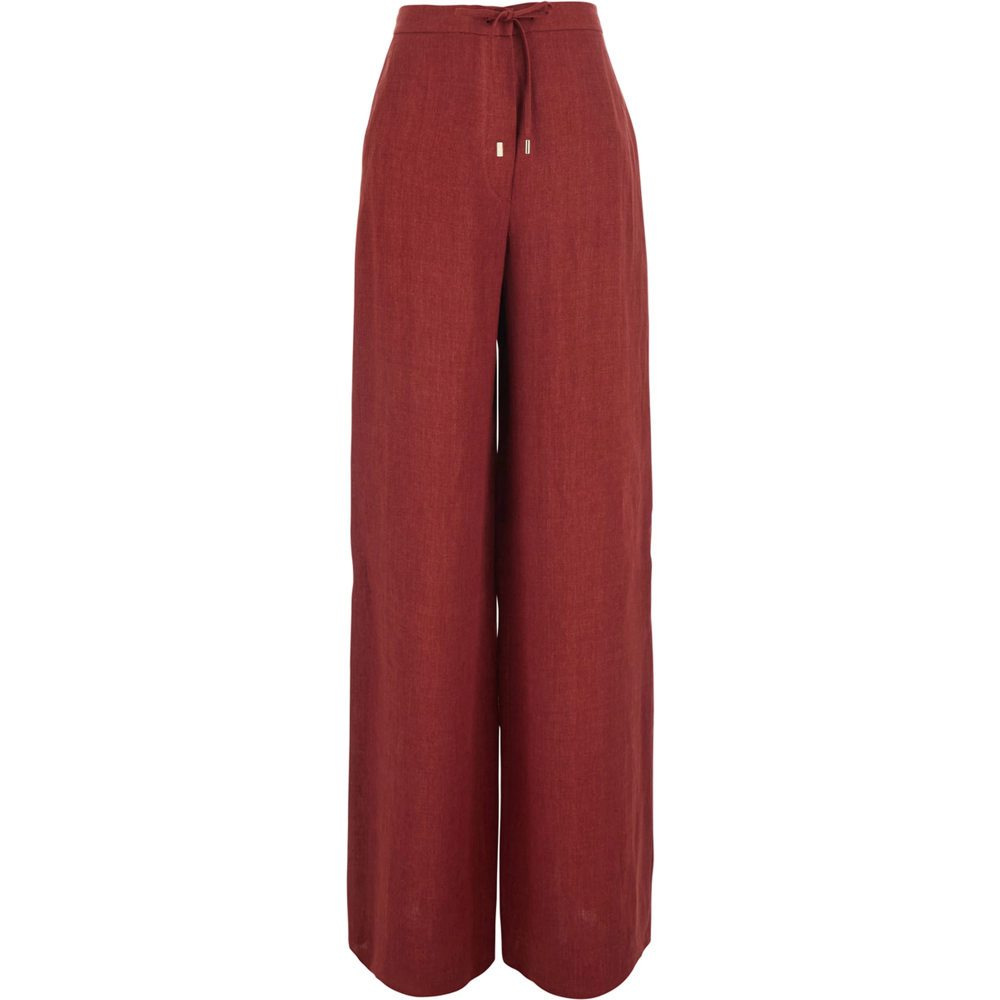 PELOTA Red Pants with Elastic Waistband and Drawstring in for Women
