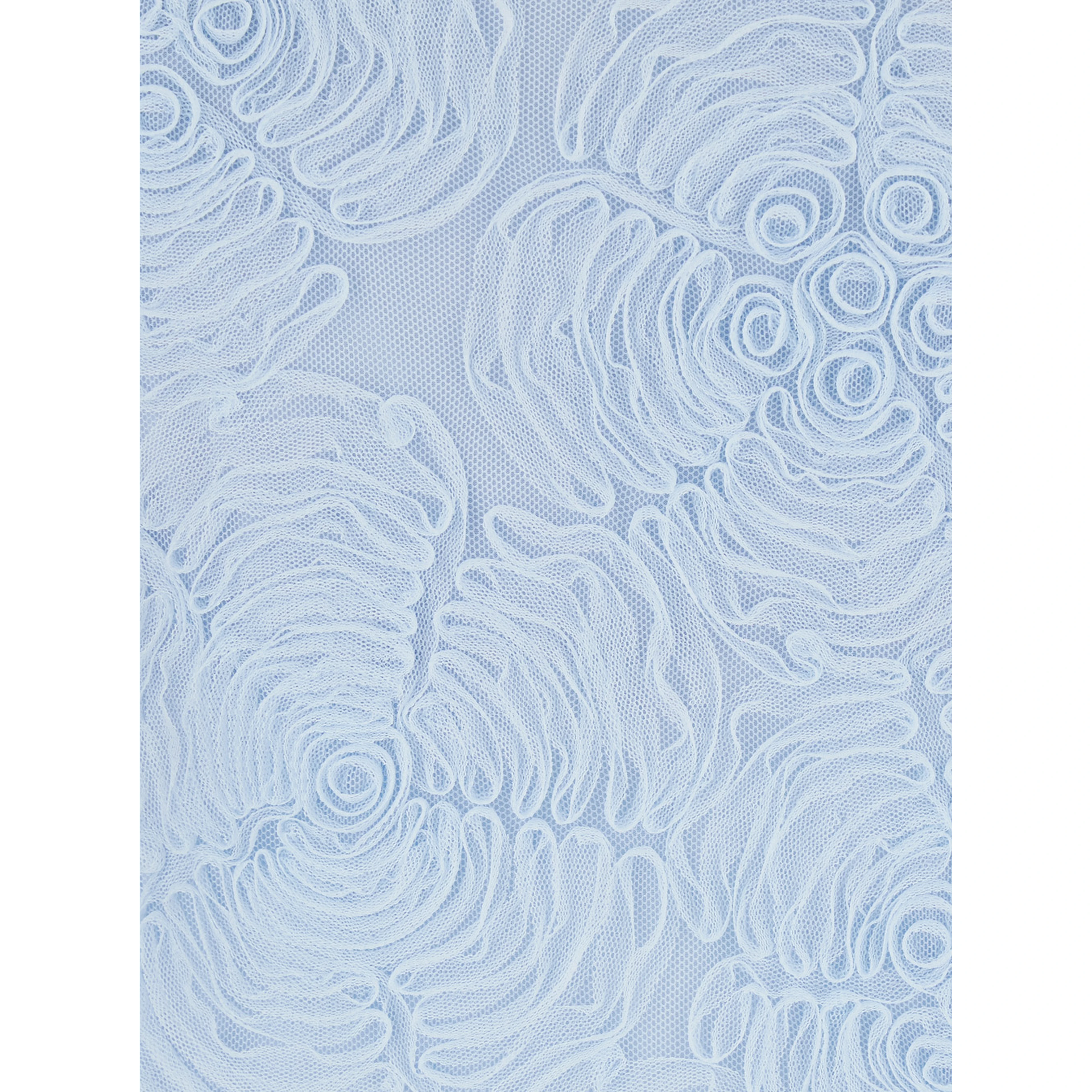 Light blue Long dress with all-over floral motif and back closure in Tech Fabric woman