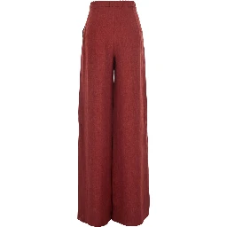 PELOTA Red Pants with Elastic Waistband and Drawstring in for Women