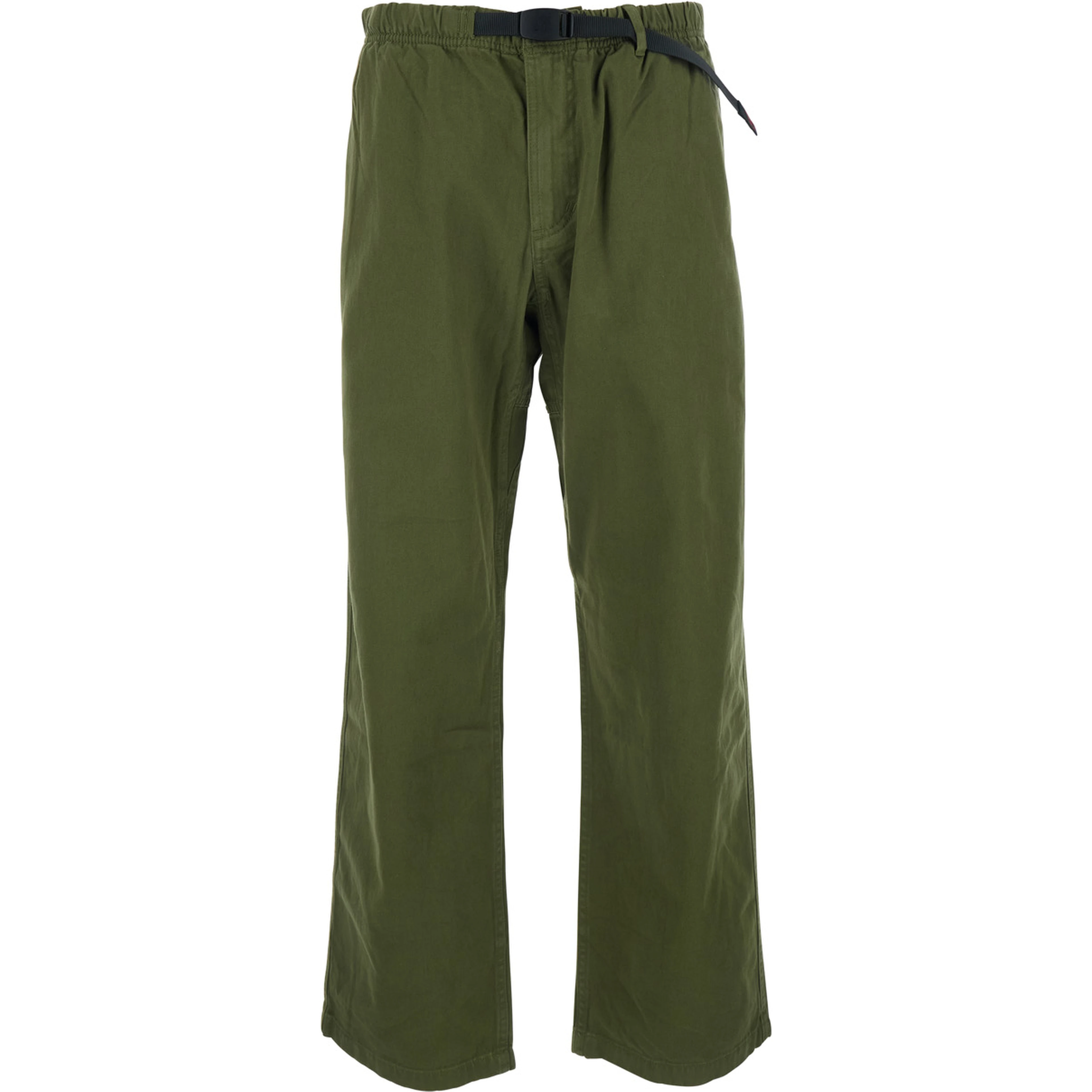 Green pants with elasticated waist in cotton man
