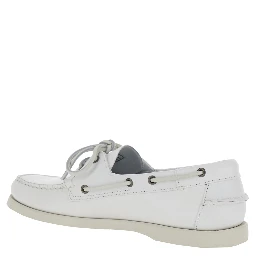 Loafers DOCKSIDES PORTLAND White in Leather for Men