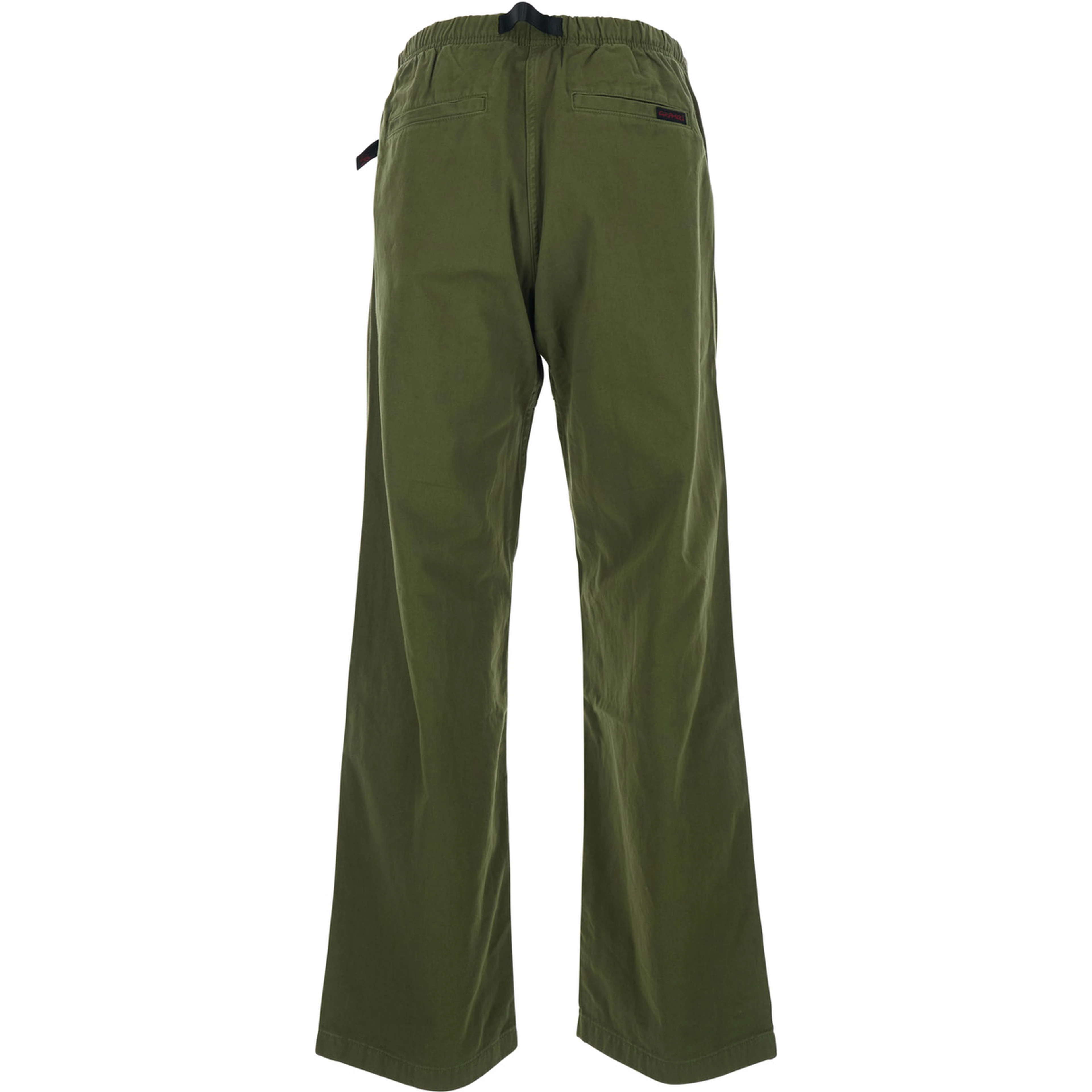 Green pants with elasticated waist in cotton man